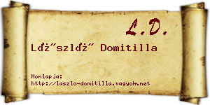 László Domitilla névjegykártya